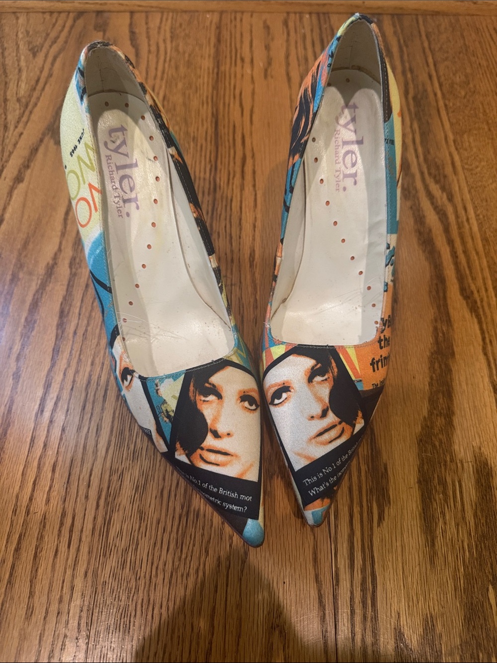 Collage Print Pumps